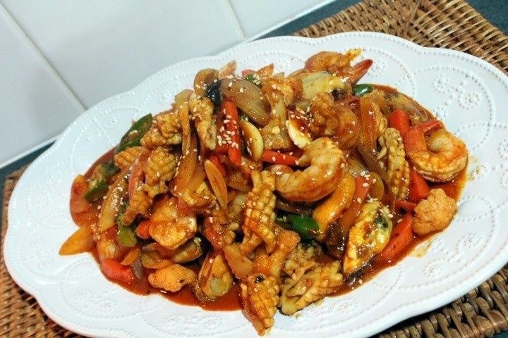 Spicy Seafood Stir-Fry