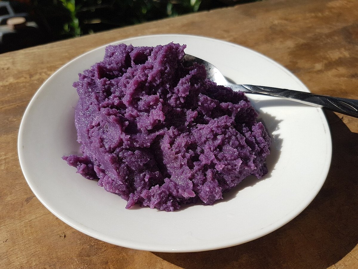 Ube halaya — vivid purple mashed yam jam from the Philippines